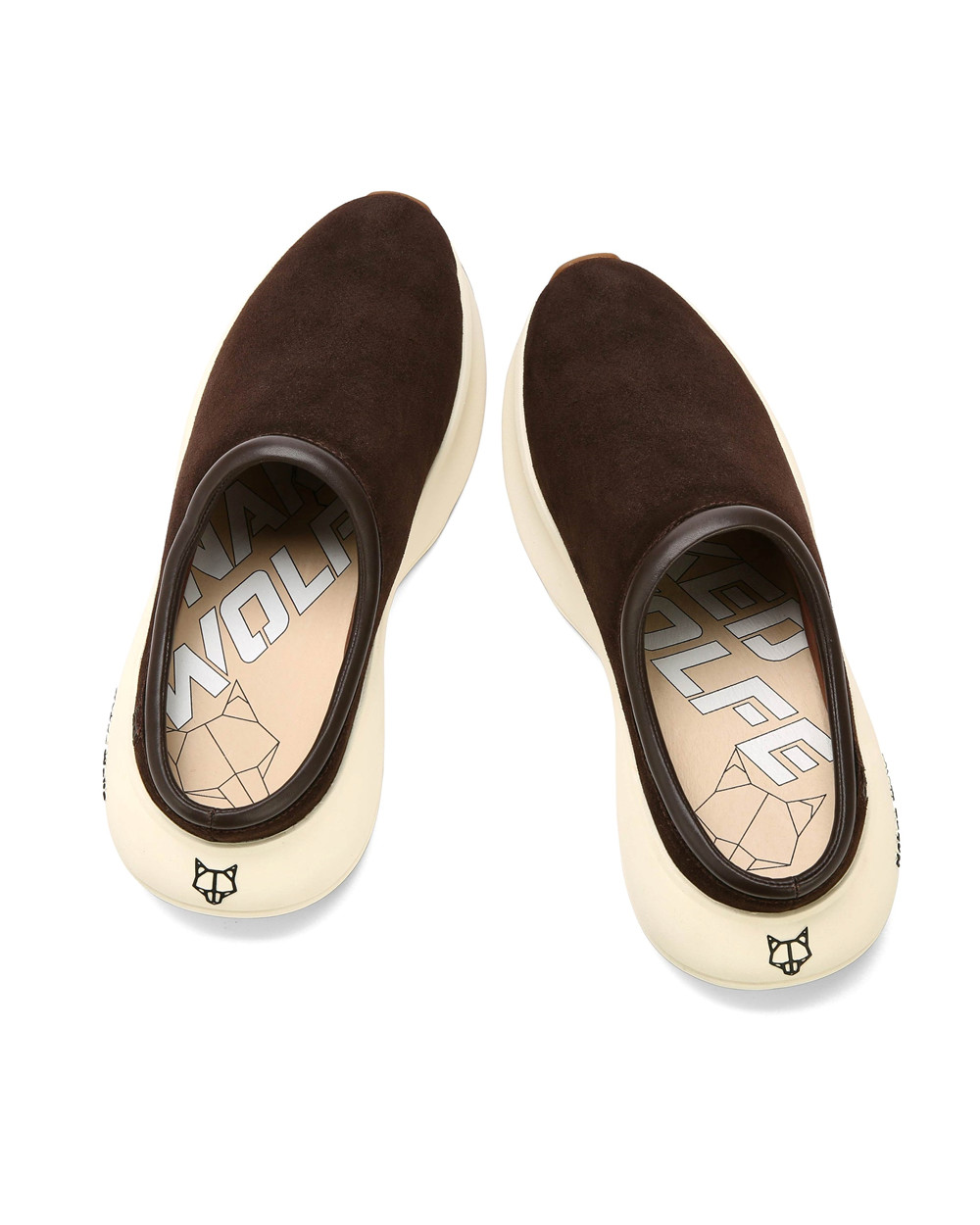 Naked Wolfe Dawn Brown Suede Combo Sneakers | 9578-NFRET