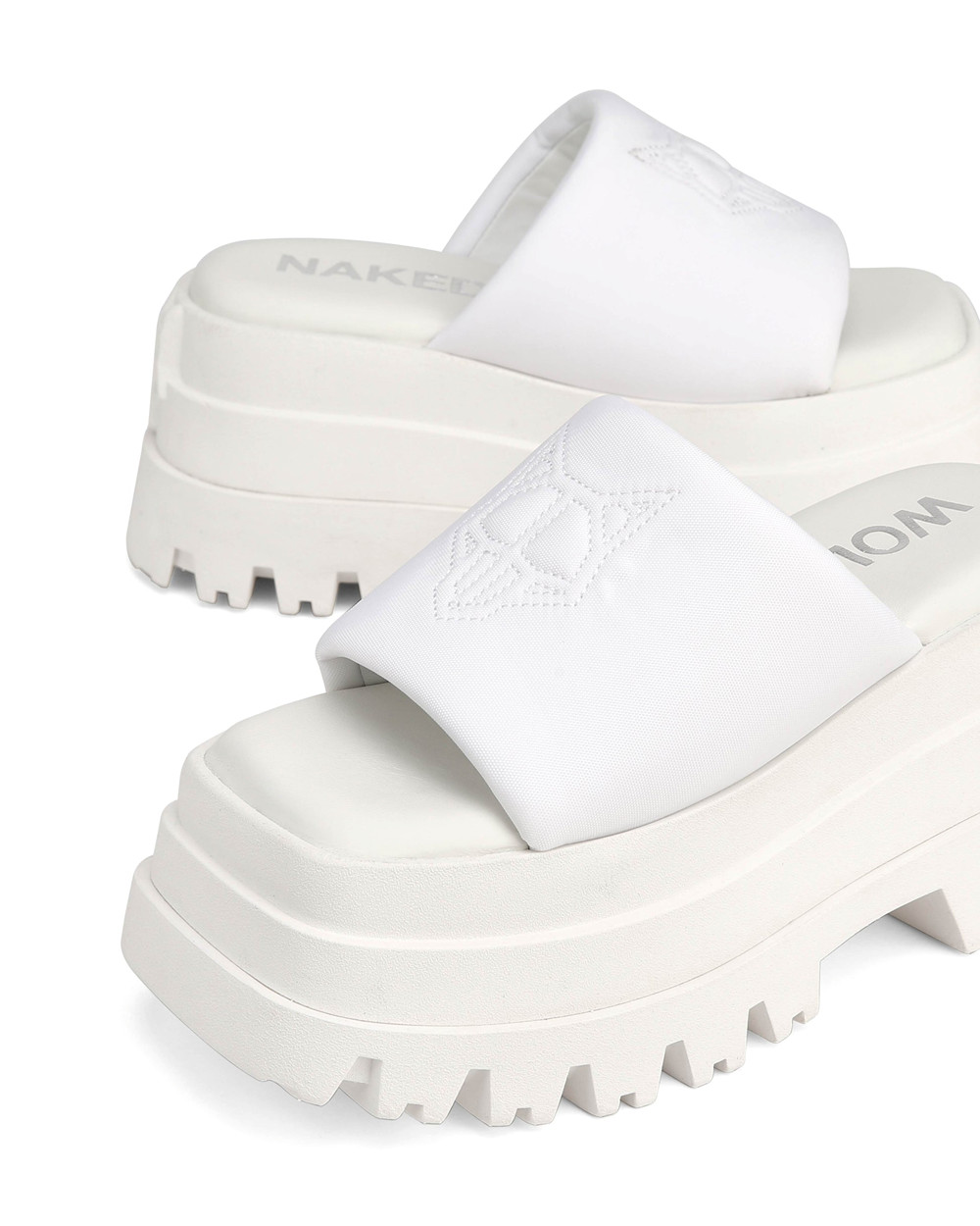 Naked Wolfe Delicious White Sandals | 3729-VKCXT