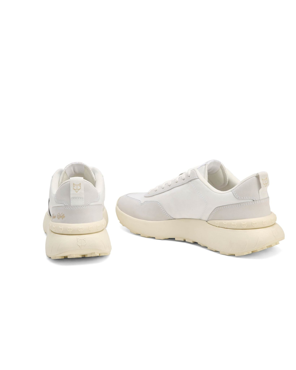 Naked Wolfe Doubt White Nylon Sneakers | 8025-SBQXT