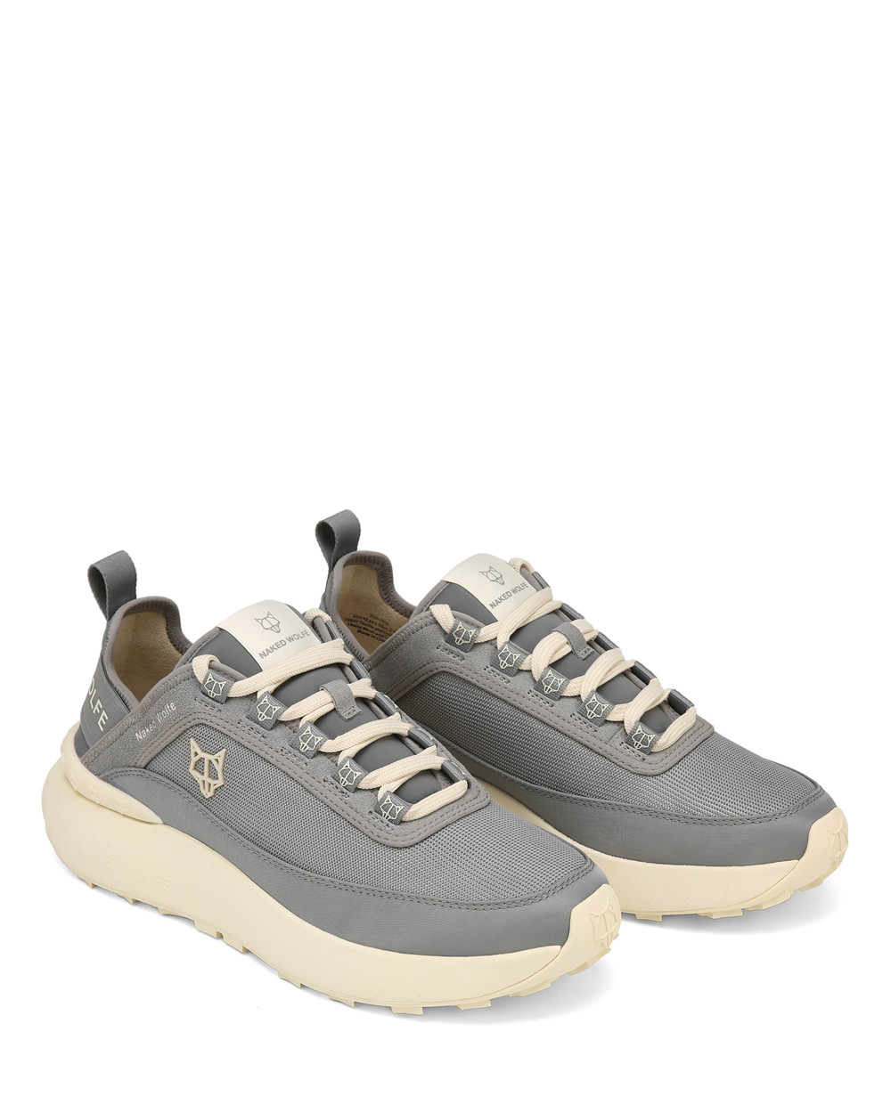 Naked Wolfe Drip Grey Nylon Sneakers | 6391-FIAVR