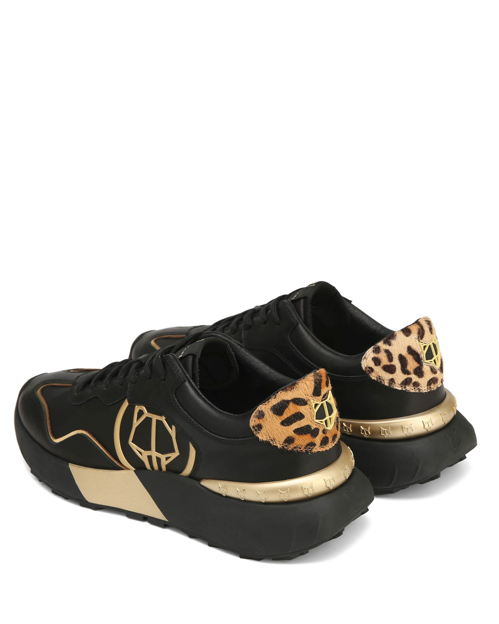 Naked Wolfe Drought Black/Gold Sneakers | 9760-ENATW