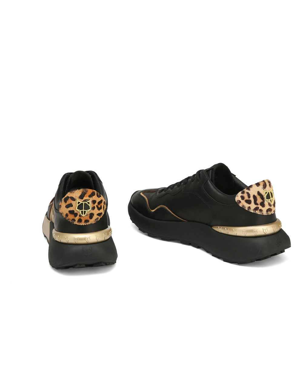 Naked Wolfe Drought Black/Gold Sneakers | 9760-ENATW