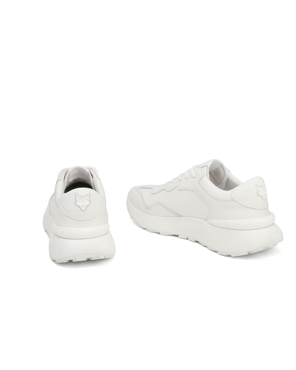 Naked Wolfe Drought Triple White Sneakers | 4398-WYOUA