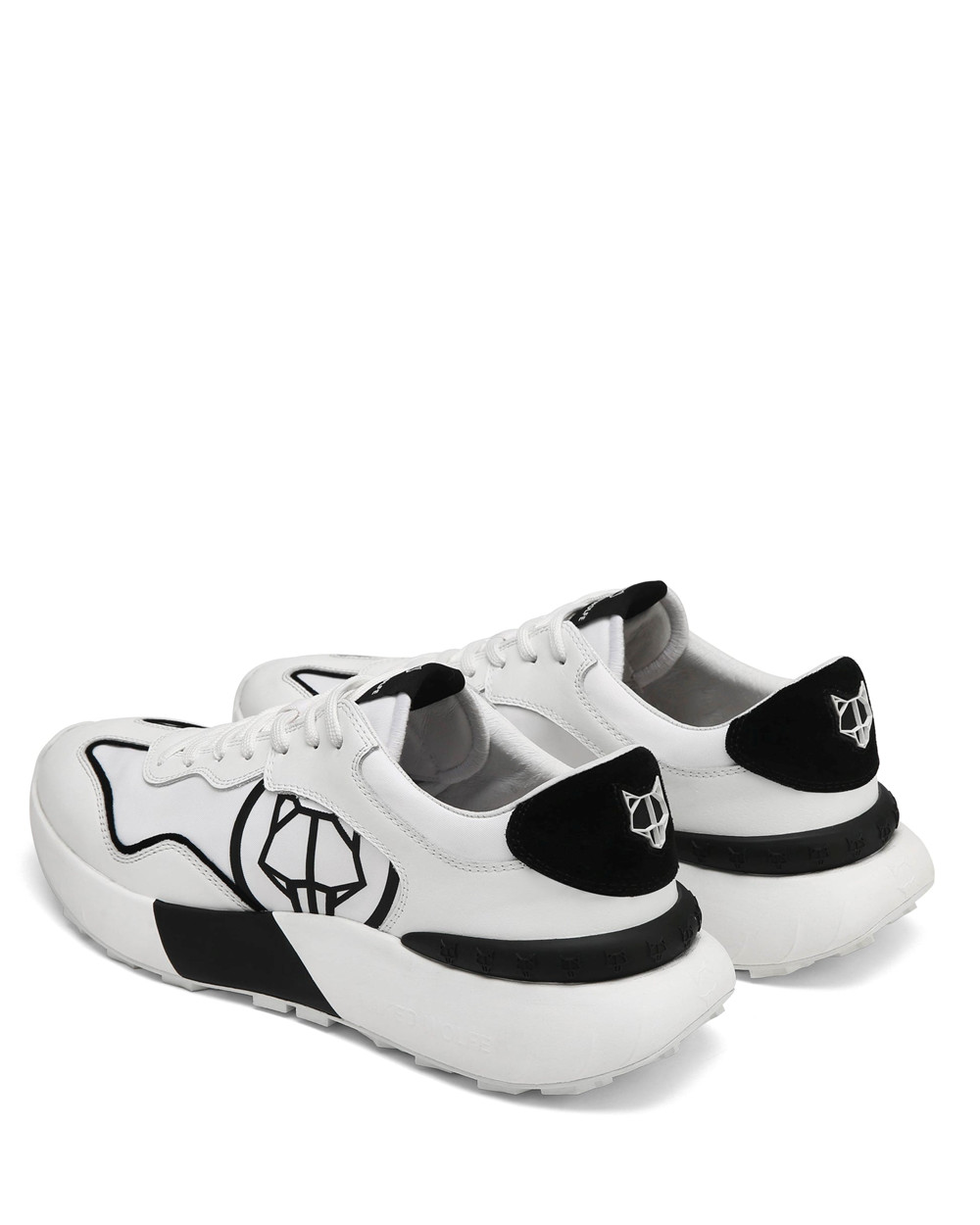 Naked Wolfe Drought White/Black Sneakers | 4391-MRKVI