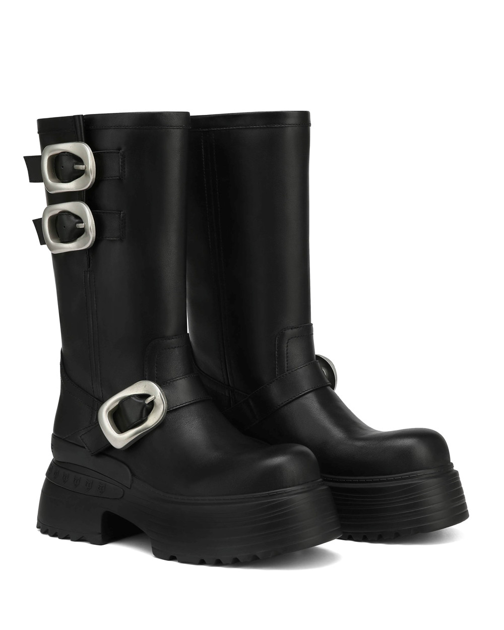 Naked Wolfe Earth Cow Leather Black Festival Season | 6150-NFKXT