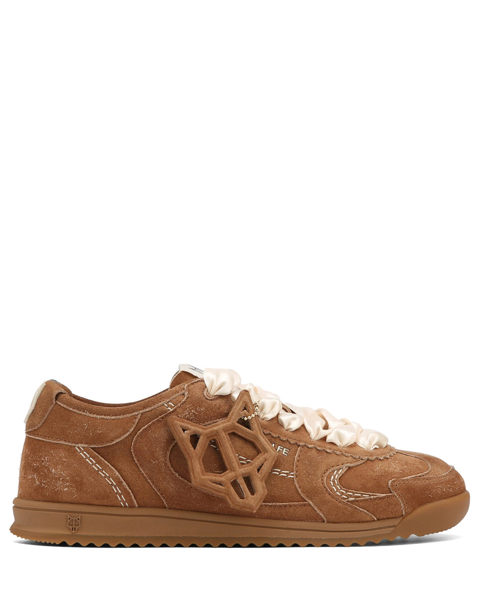 Naked Wolfe Exposed Tan Suede Sneakers | 7615-IXLYP