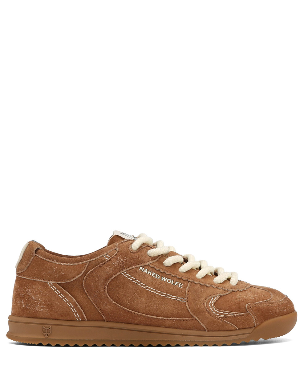 Naked Wolfe Exposed Tan Suede Sneakers | 7615-IXLYP