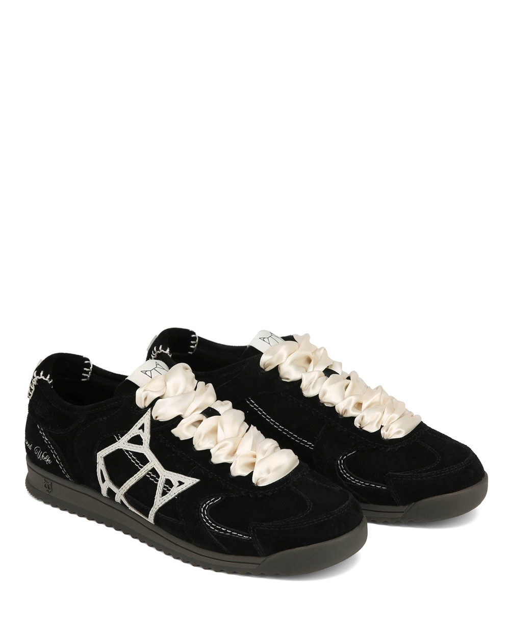 Naked Wolfe Exposure Suede Black Sneakers | 0293-MZNGB