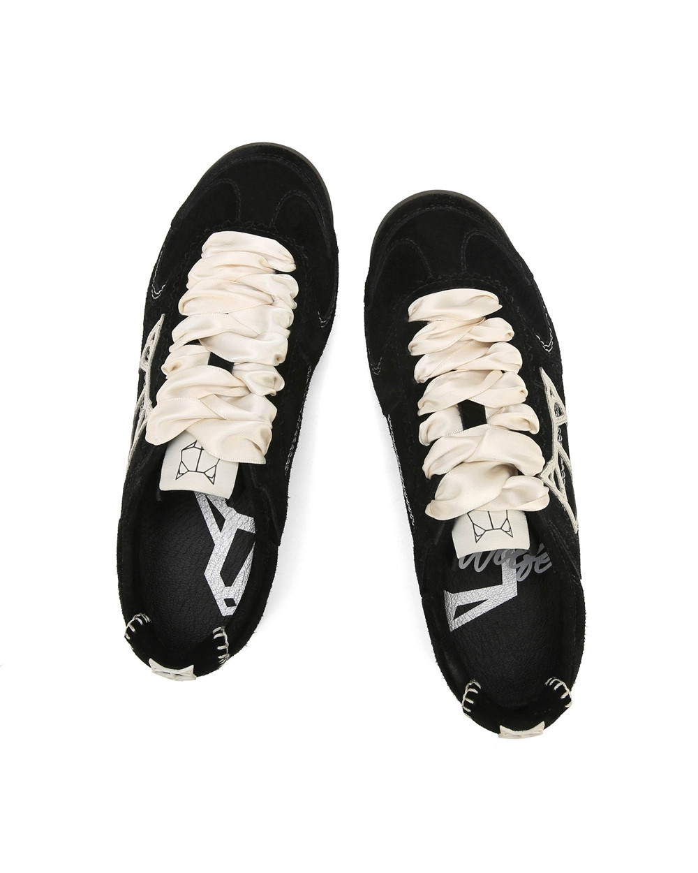 Naked Wolfe Exposure Suede Black Sneakers | 0293-MZNGB