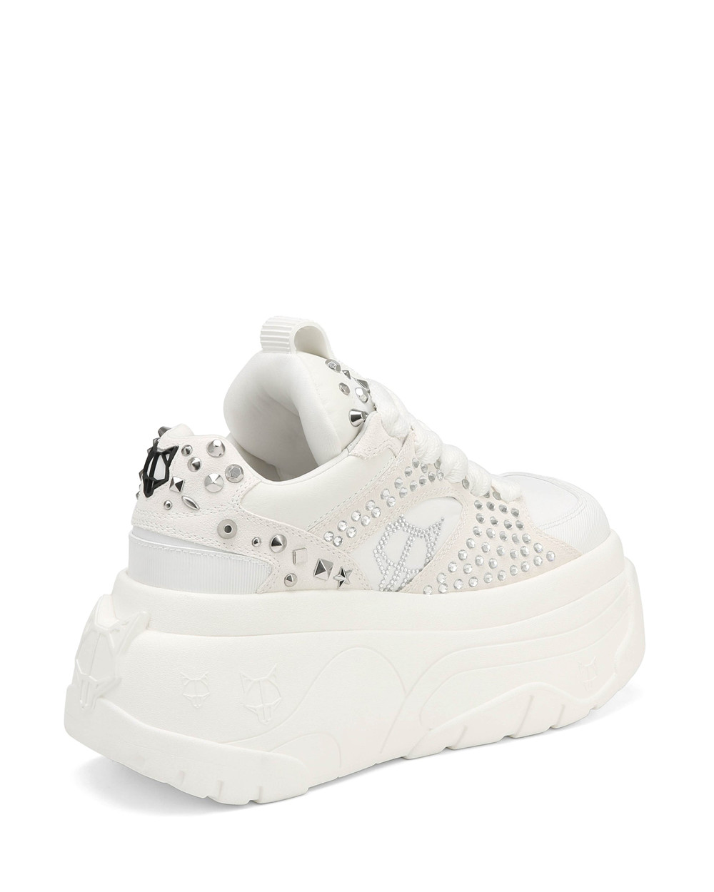 Naked Wolfe Fantasy White Diamonds Sneakers | 8205-FUVPZ