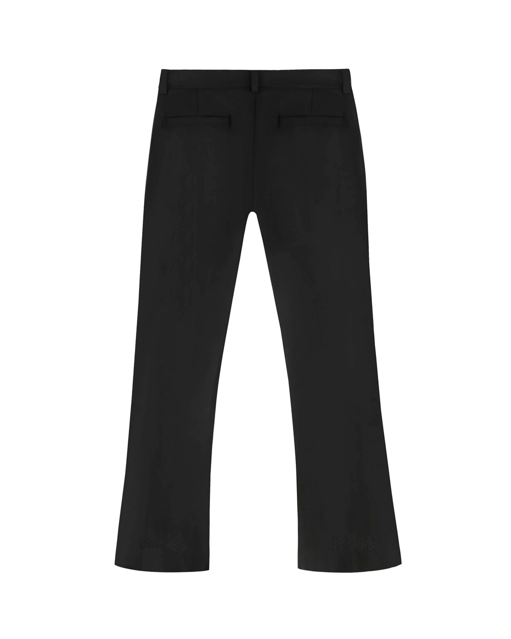 Naked Wolfe Flared Trousers Black Wool Pants | 6971-JIEND