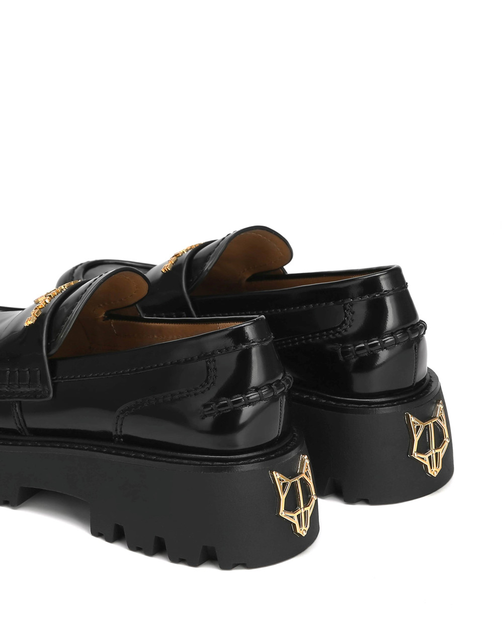 Naked Wolfe Flawed Black Box Loafers | 0967-XPURV