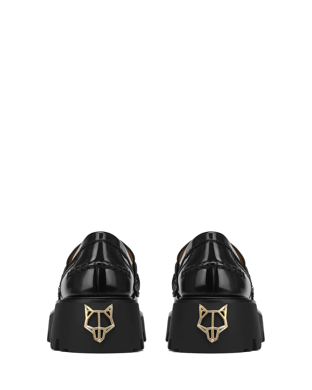 Naked Wolfe Flawed Black Box Loafers | 0967-XPURV