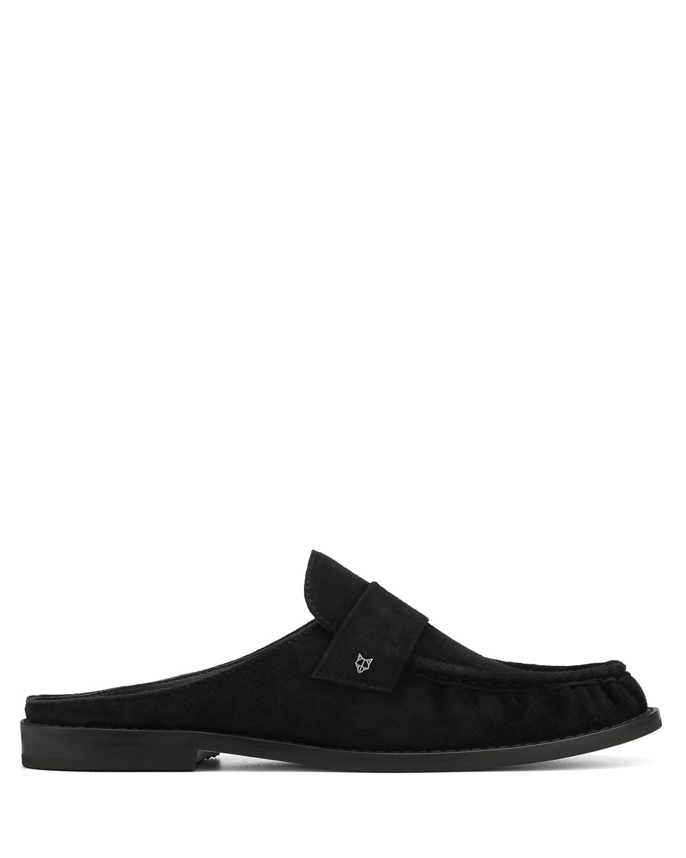 Naked Wolfe Gleam Kid Suede Black Loafers | 1453-OSNGP