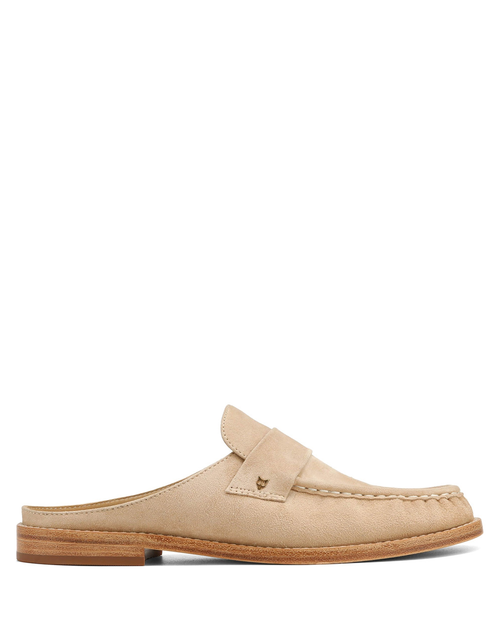 Naked Wolfe Gleam Kid Suede Sand Loafers | 3579-MCUJL