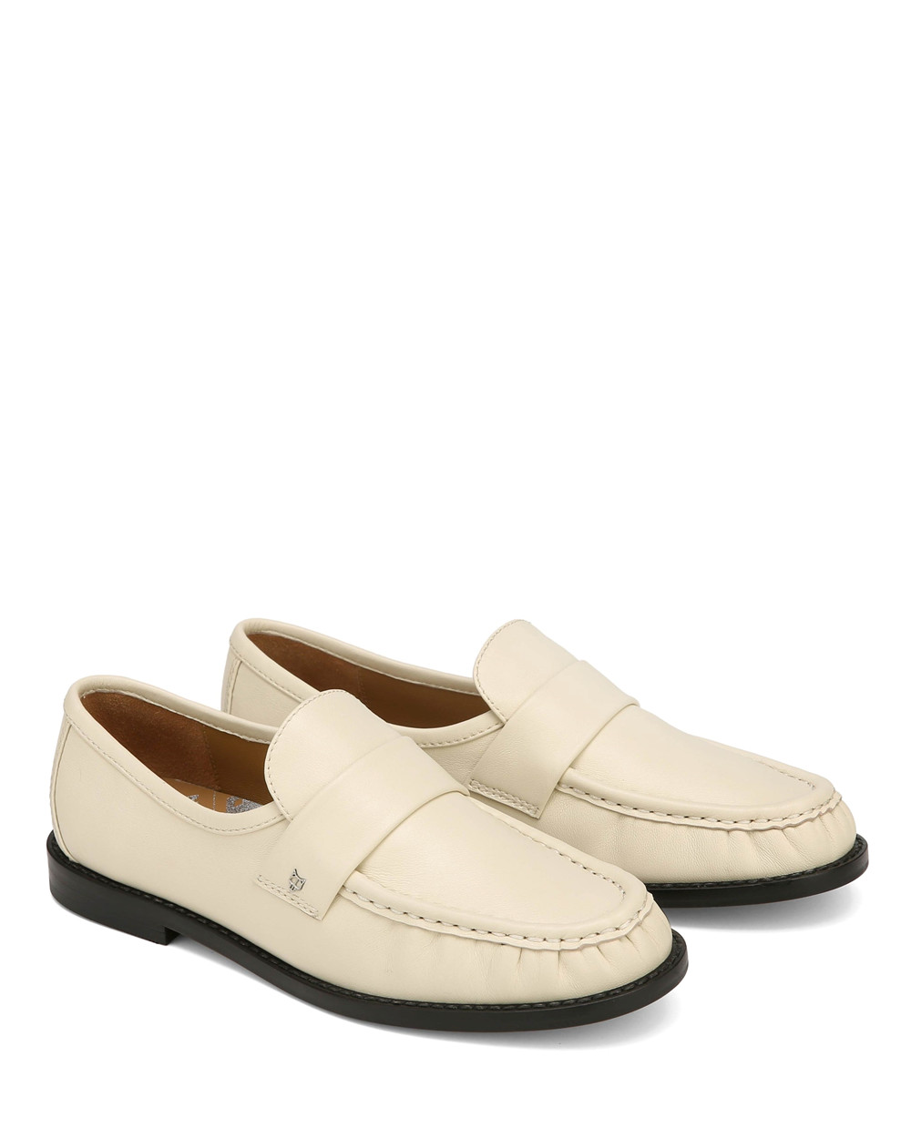 Naked Wolfe Goldie Sheep Leather Ivory Loafers | 5317-RPXSV