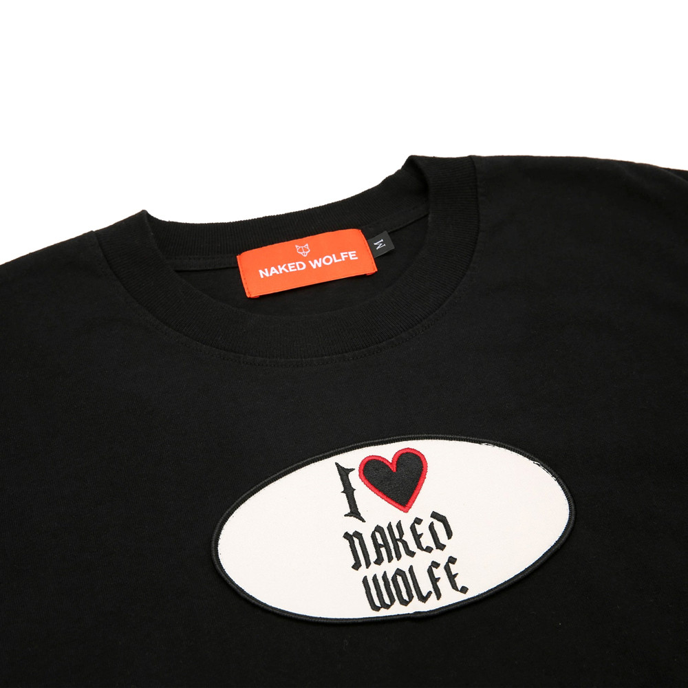 Naked Wolfe I Love Naked Wolfe T-Shirt Black T-Shirt | 6251-HWVBE