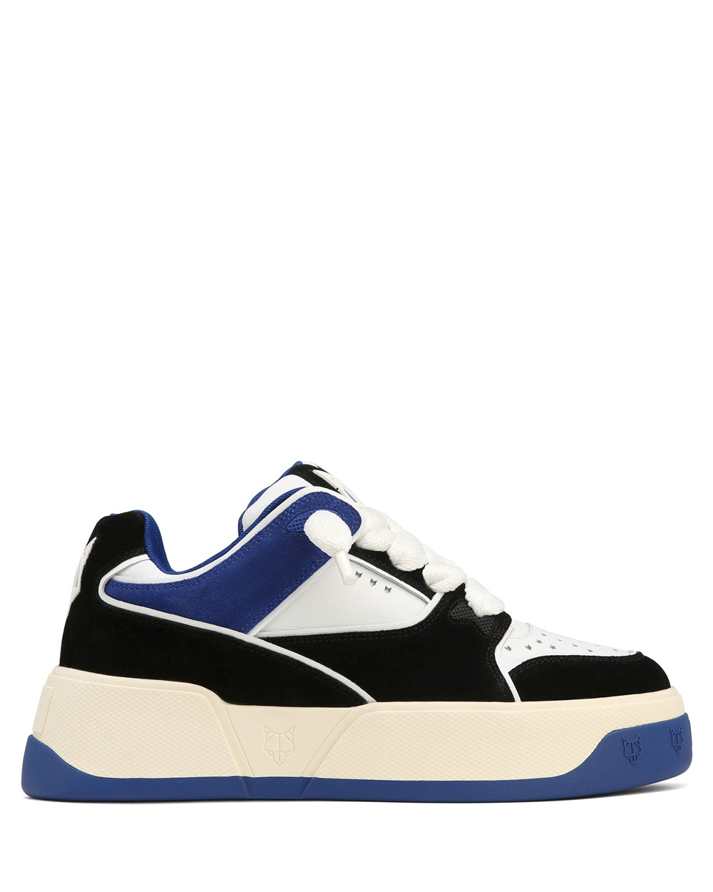 Naked Wolfe Kash Nubuck Leather Blue Sneakers | 0397-JKIUQ