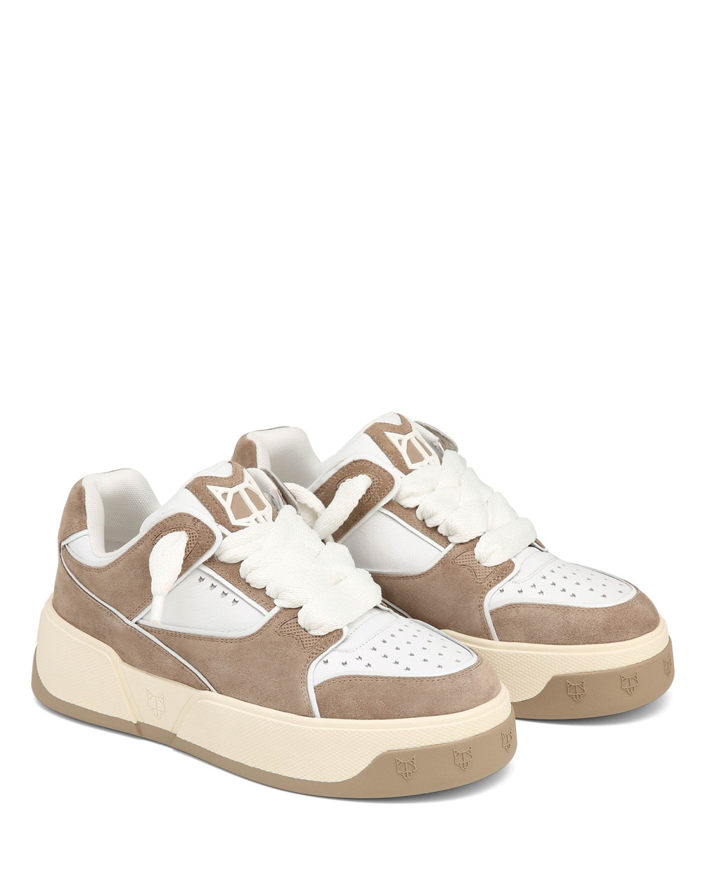 Naked Wolfe Kash Suede Taupe Sneakers | 1738-MHIKO