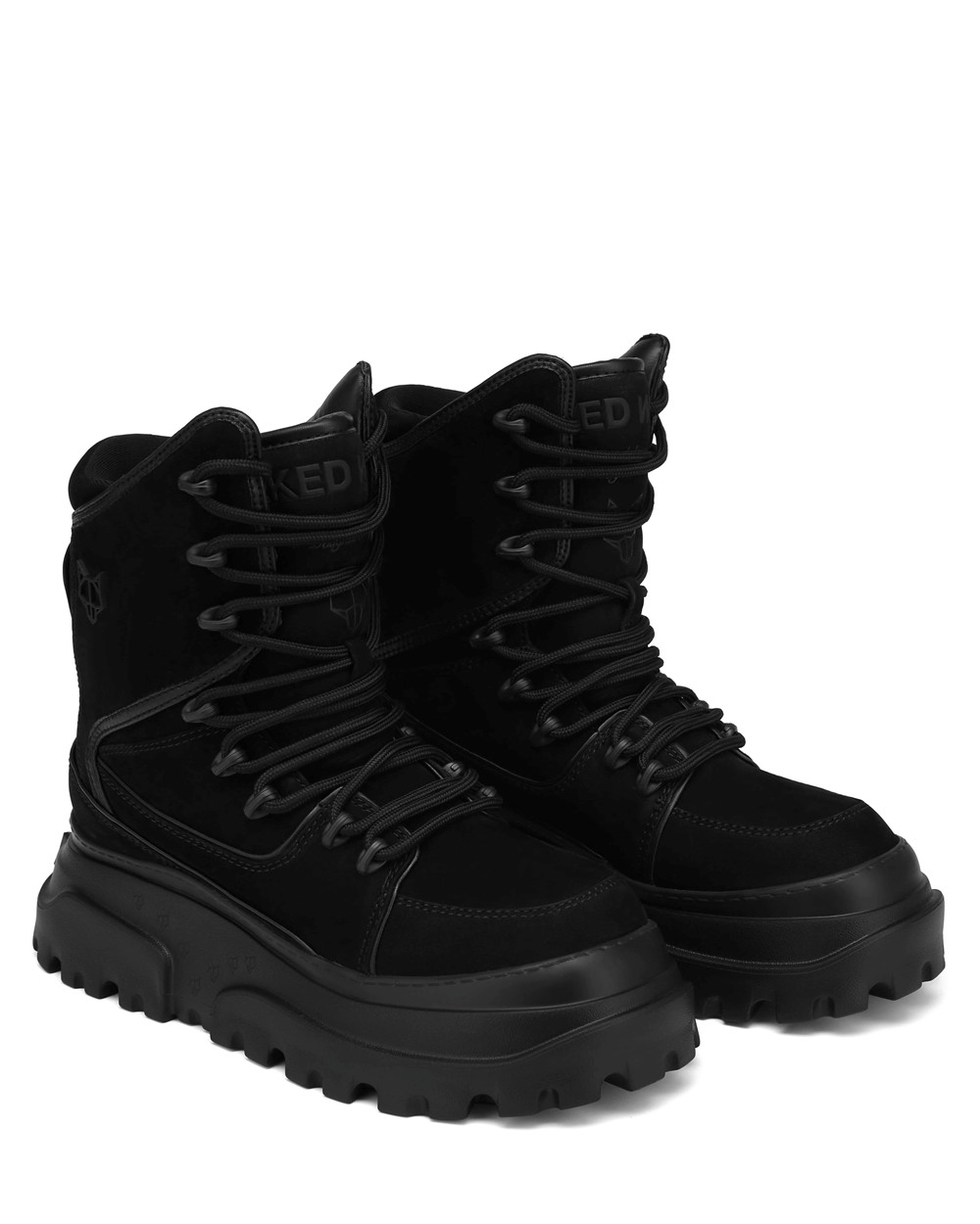 Naked Wolfe Kit Black Nubuck Boots | 4680-TMKXY