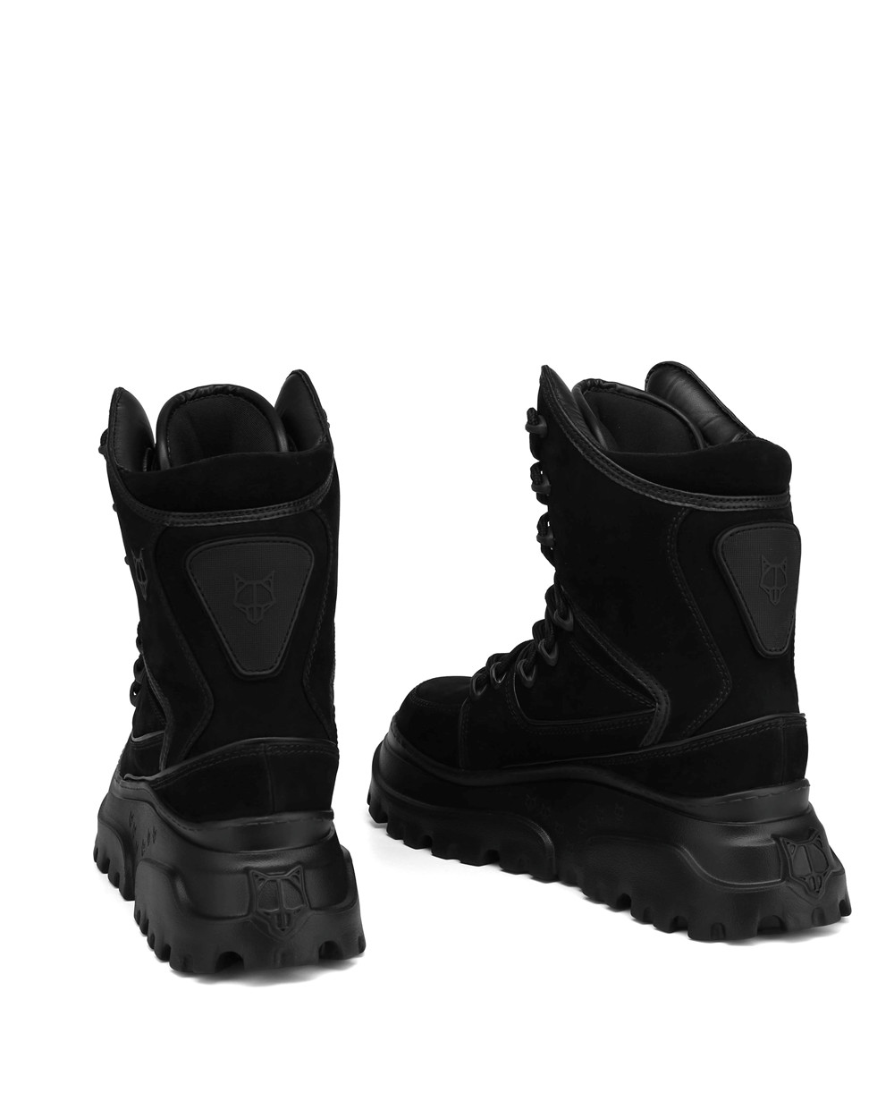 Naked Wolfe Kit Black Nubuck Boots | 4680-TMKXY