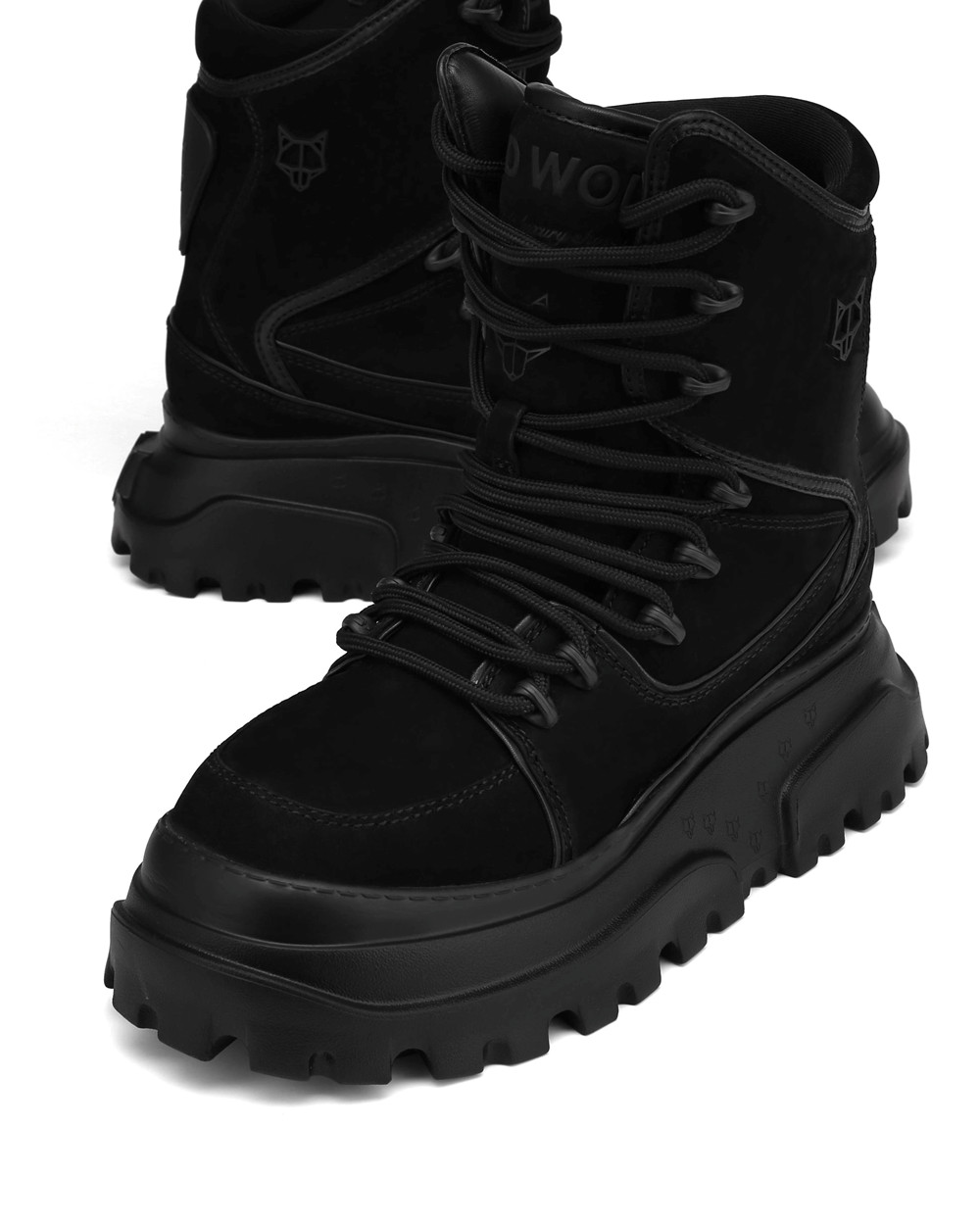 Naked Wolfe Kit Black Nubuck Boots | 4680-TMKXY