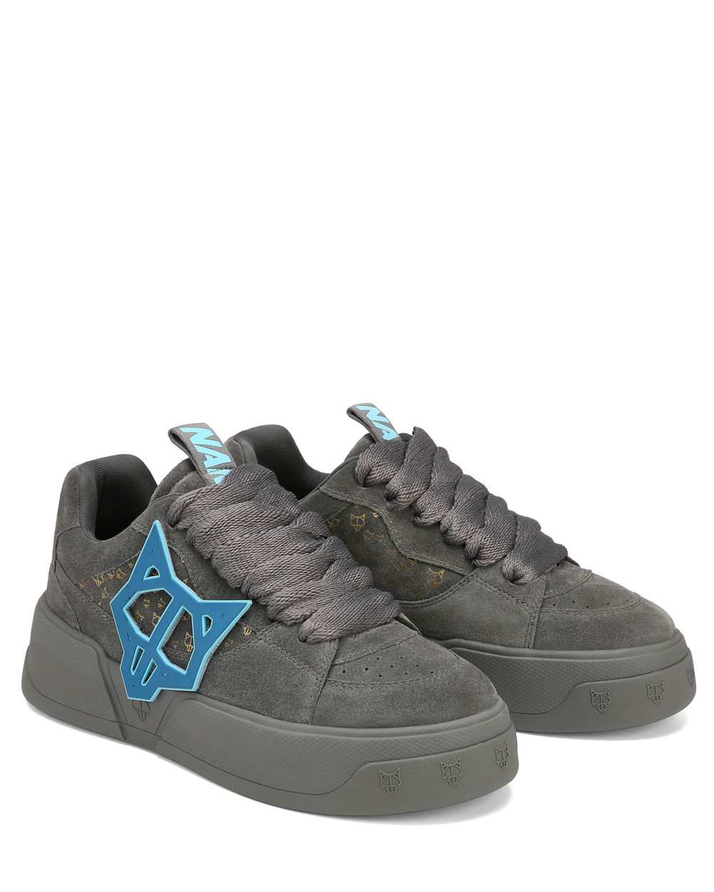 Naked Wolfe Kosa Cool Grey Sneakers | 7259-MFZGP