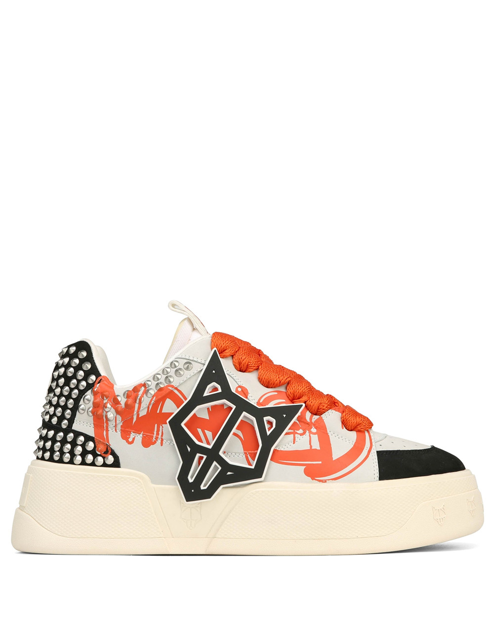 Naked Wolfe Kosa Graffiti Black/White Sneakers | 8514-ZPUMY