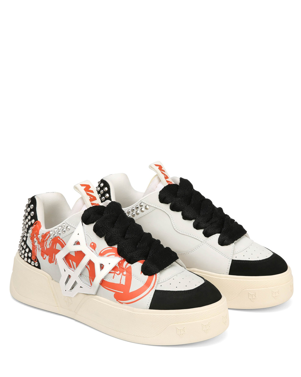 Naked Wolfe Kosa Graffiti Black/White Sneakers | 8514-ZPUMY