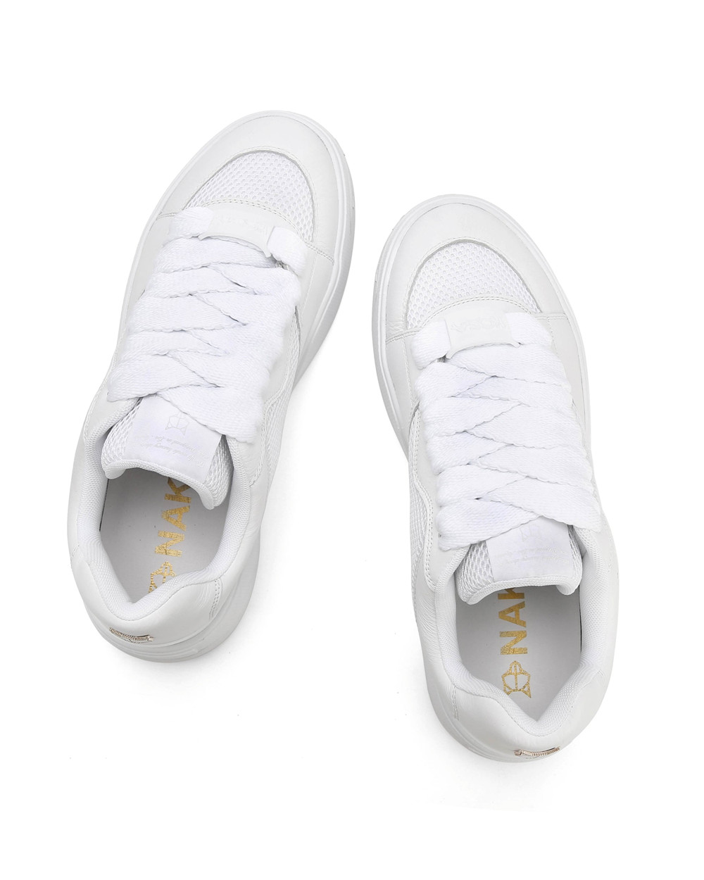 Naked Wolfe Kosa Signature White Sneakers | 4015-RJGYL