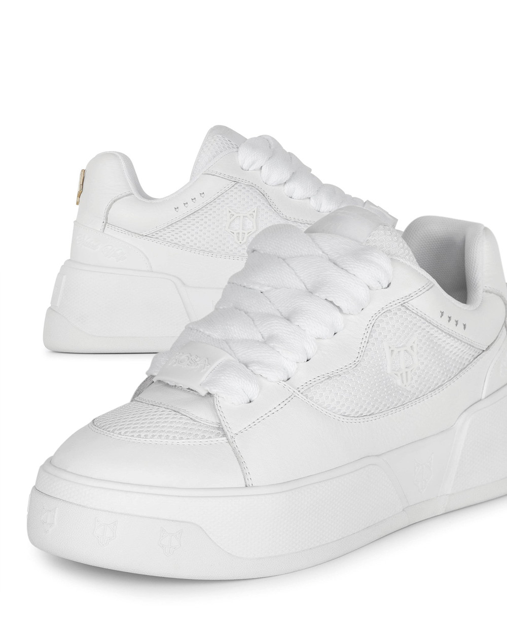 Naked Wolfe Kosa Signature White Sneakers | 4015-RJGYL