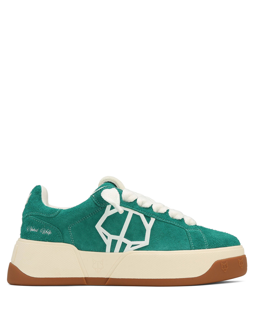 Naked Wolfe Kray Hairy Cow Suede Forrest Green Sneakers | 3021-IODKA