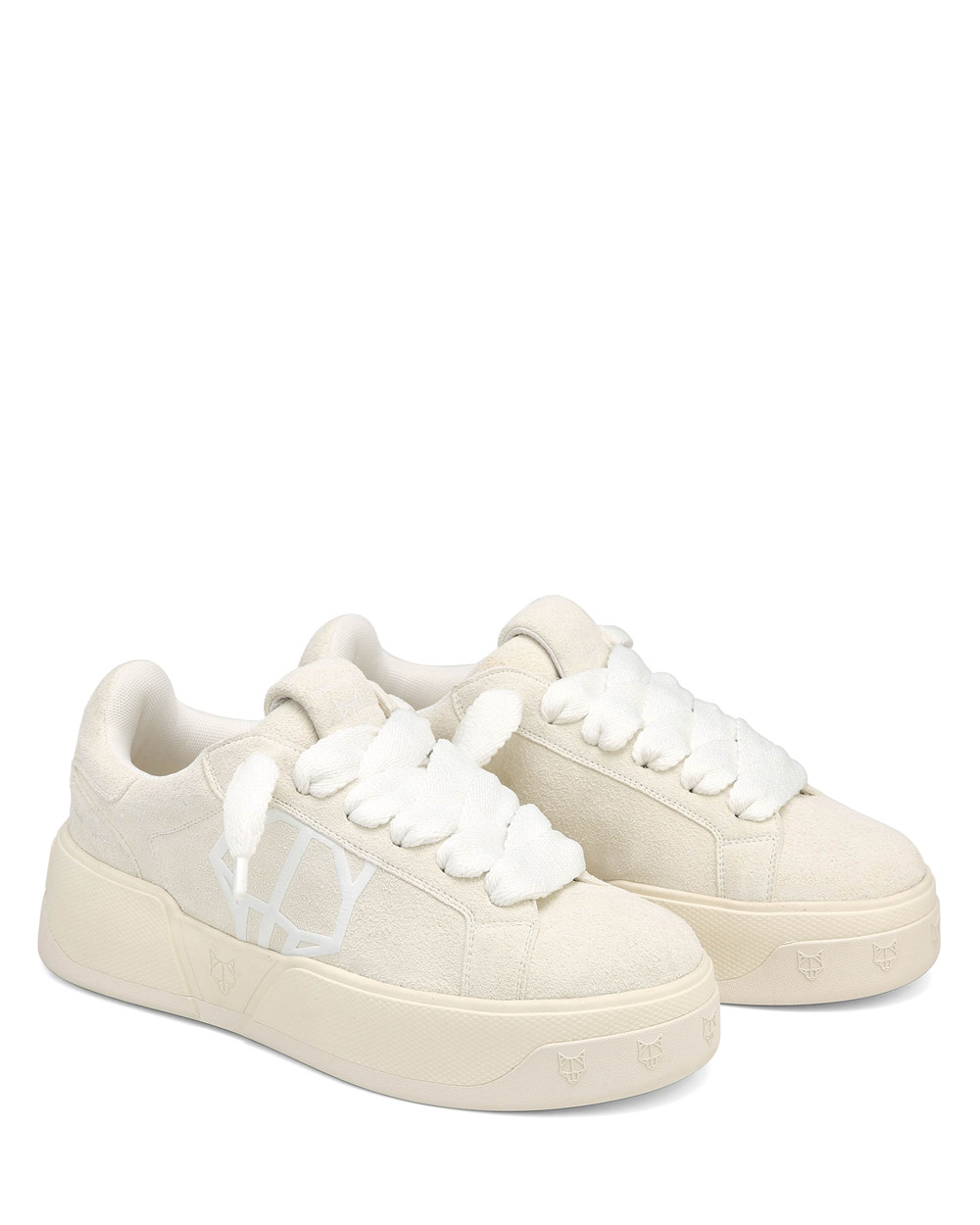 Naked Wolfe Kray Hairy Cow Suede Ice Sneakers | 1598-SWVCI