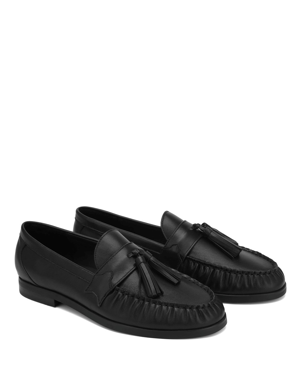 Naked Wolfe Lido Black Nappa Prince Loafers | 9584-NWPRC