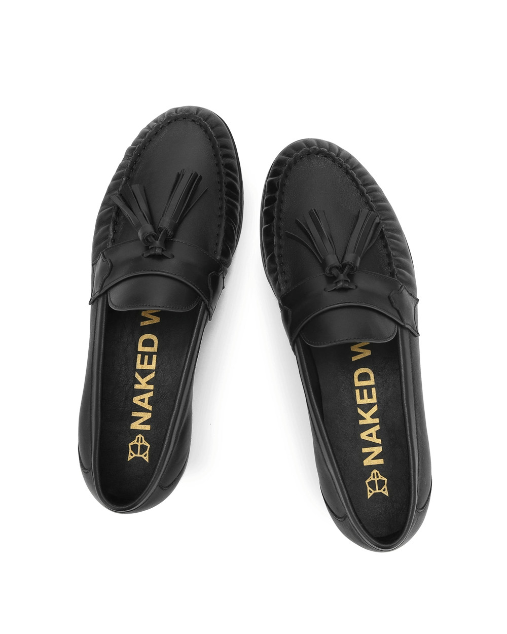 Naked Wolfe Lido Black Nappa Prince Loafers | 9584-NWPRC