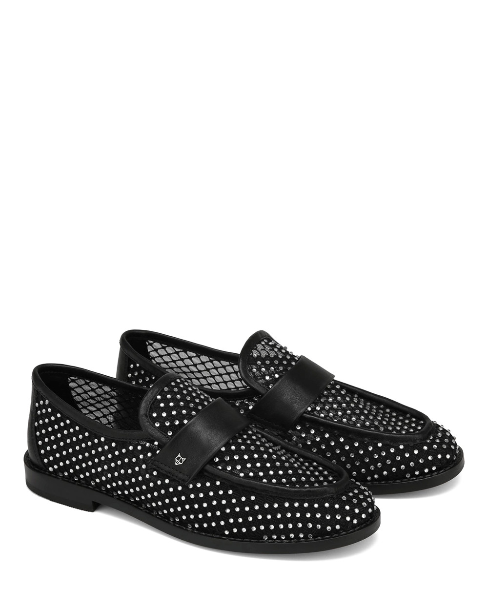 Naked Wolfe Lima Diamond Mesh Loafers | 8350-BSZCL