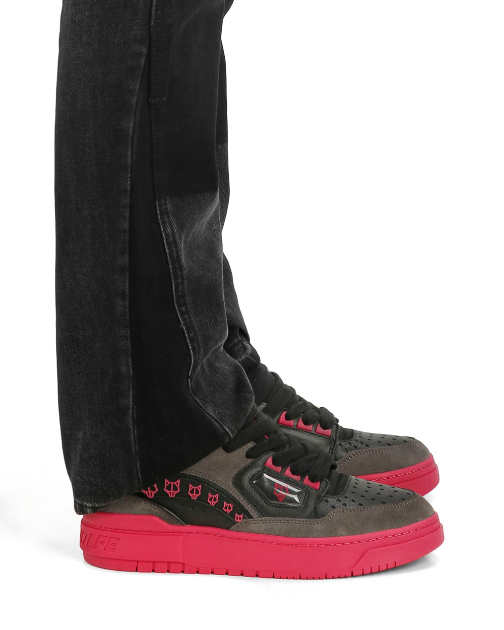 Naked Wolfe NW-00 Black/Pink Combo Sneakers | 3105-BMRTV