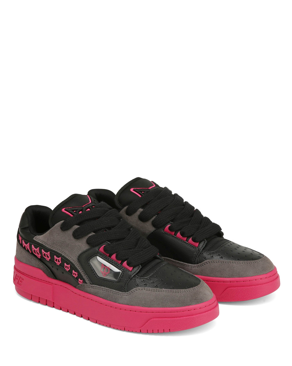 Naked Wolfe NW-00 Black/Pink Combo Sneakers | 3105-BMRTV