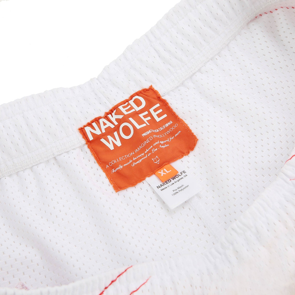 Naked Wolfe Naked Wolfe Jersey Shorts White Shorts | 8057-MRSVZ