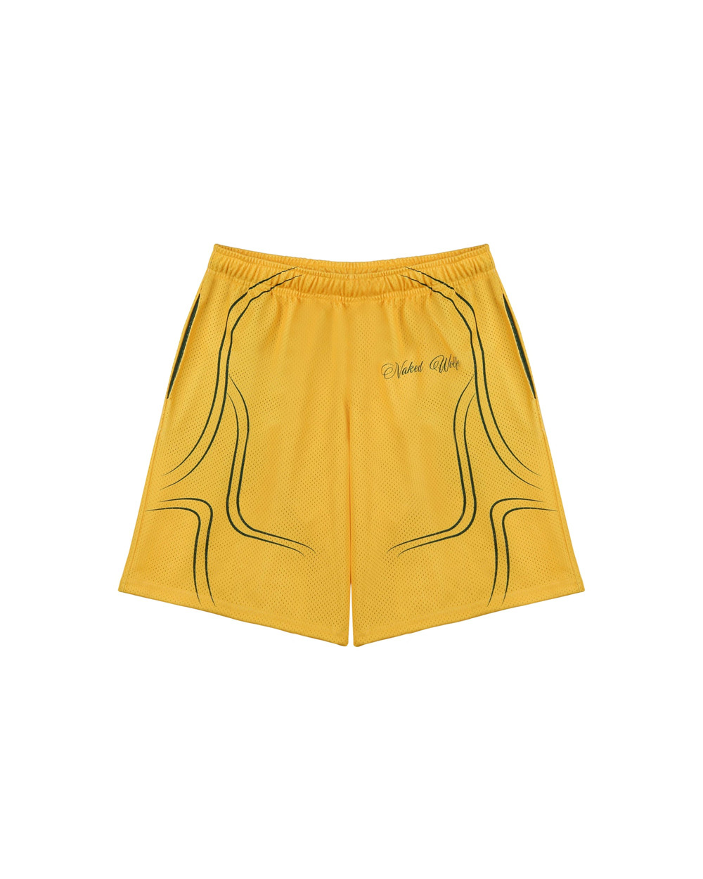 Naked Wolfe Naked Wolfe Jersey Shorts Yellow Shorts | 8023-WLHCI