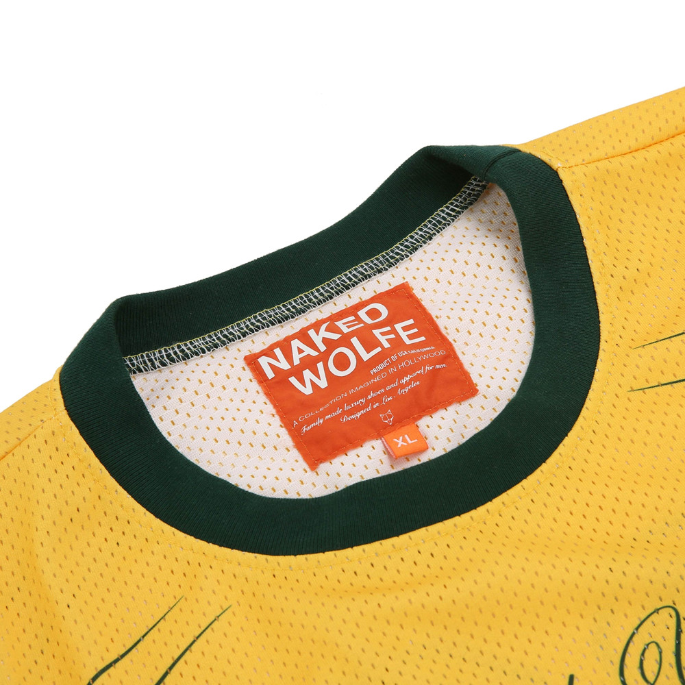 Naked Wolfe Naked Wolfe Jersey Top Yellow T-Shirt | 0152-HATWG