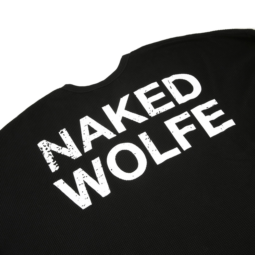 Naked Wolfe Naked Wolfe Thermal Black Sweatshirts | 4586-VXCKE