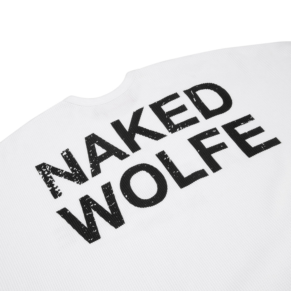 Naked Wolfe Naked Wolfe Thermal White Sweatshirts | 7639-WTZIB