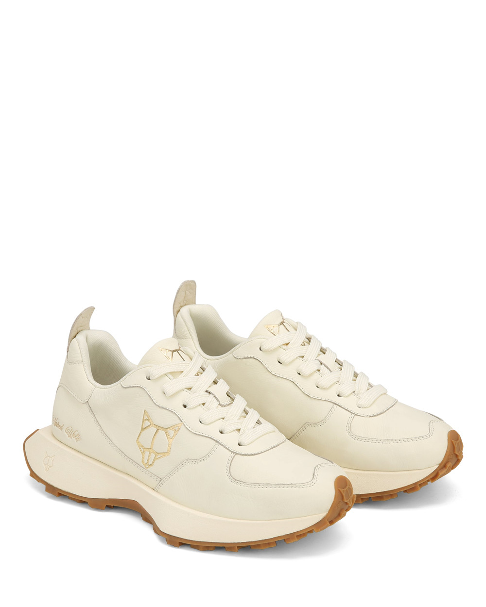 Naked Wolfe Pacific Off White Genesis Leather Sneakers | 1536-IKOTV