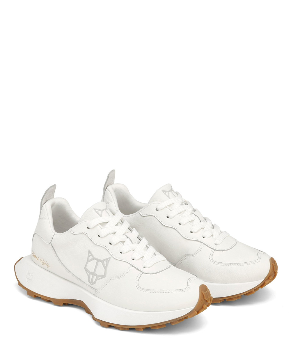 Naked Wolfe Pacific White Genesis Leather Sneakers | 8213-FDUGS