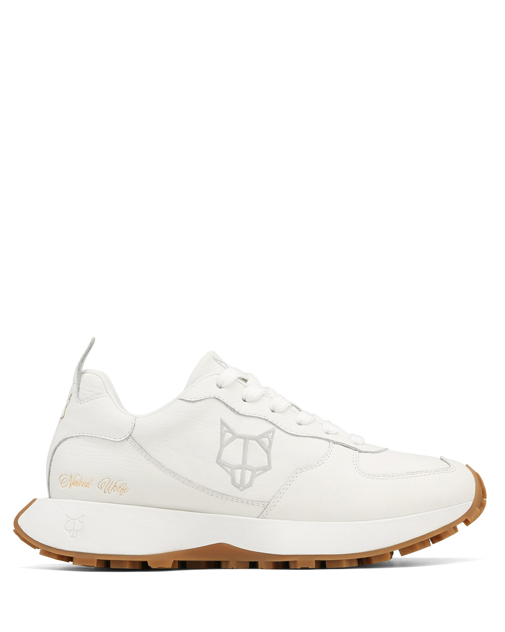 Naked Wolfe Pacific White Genesis Leather Sneakers | 8213-FDUGS