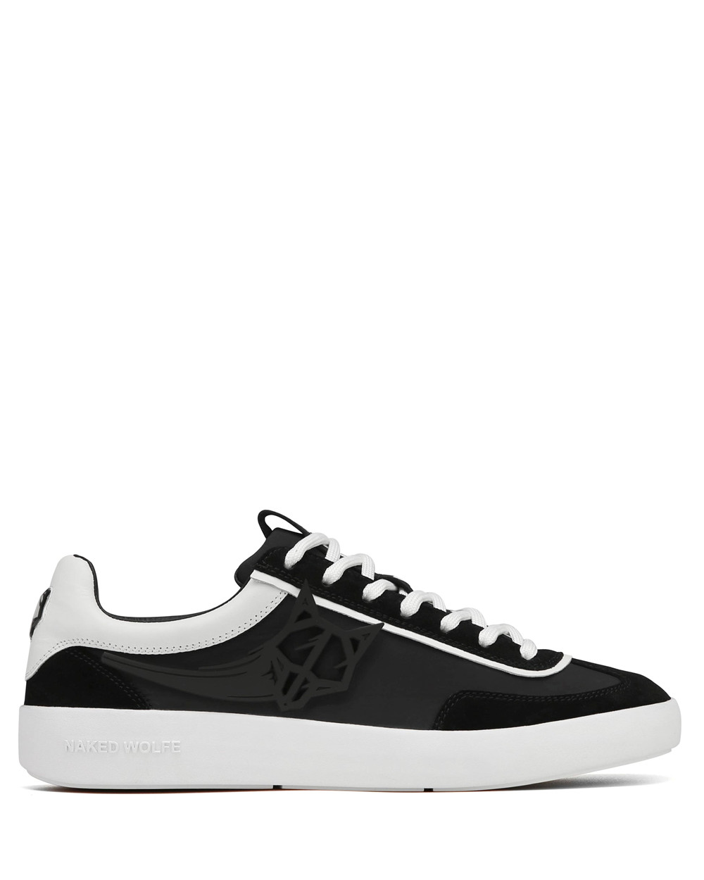 Naked Wolfe Palm Black Nylon Sneakers | 0617-GUIRB