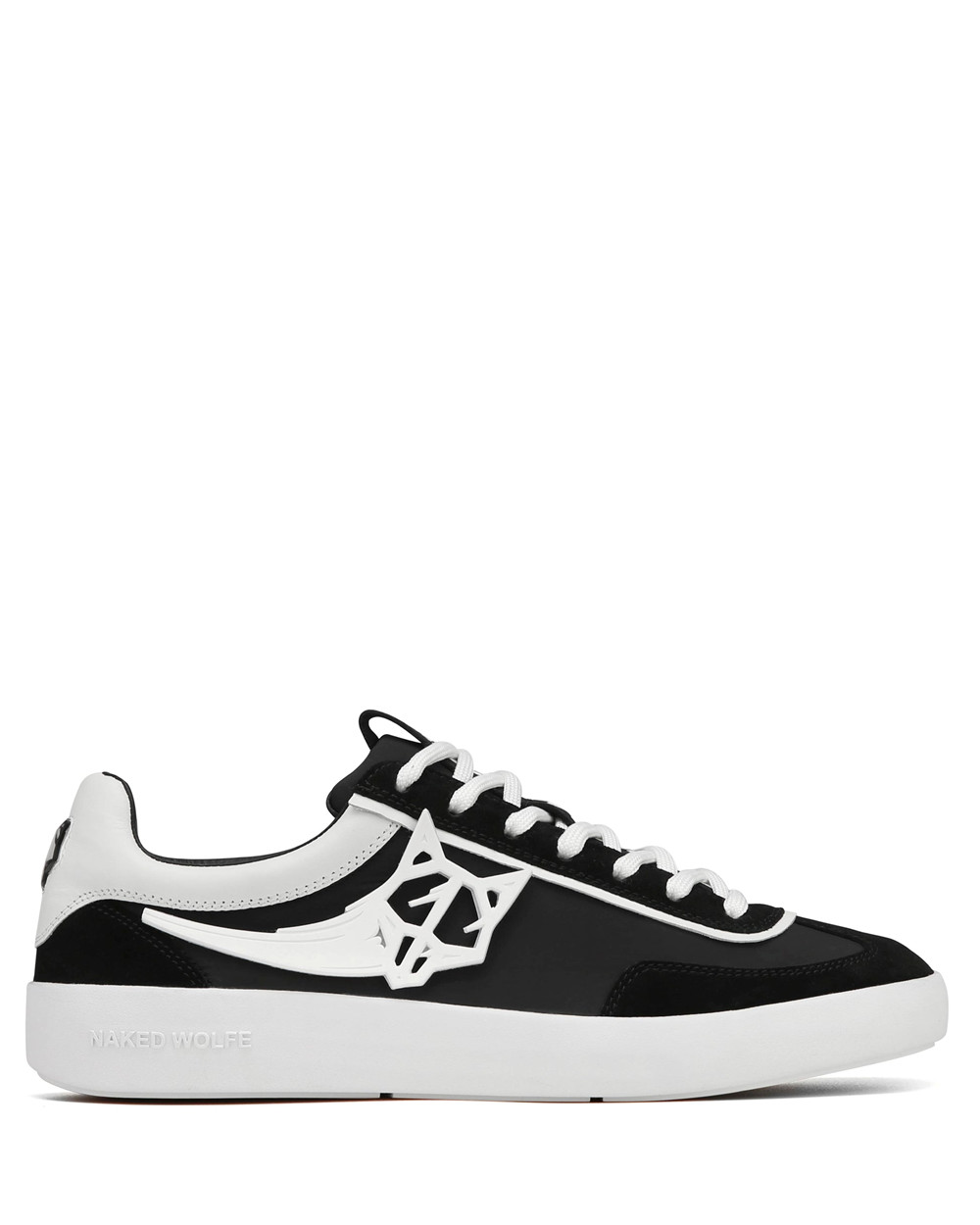 Naked Wolfe Palm Black Nylon Sneakers | 0617-GUIRB