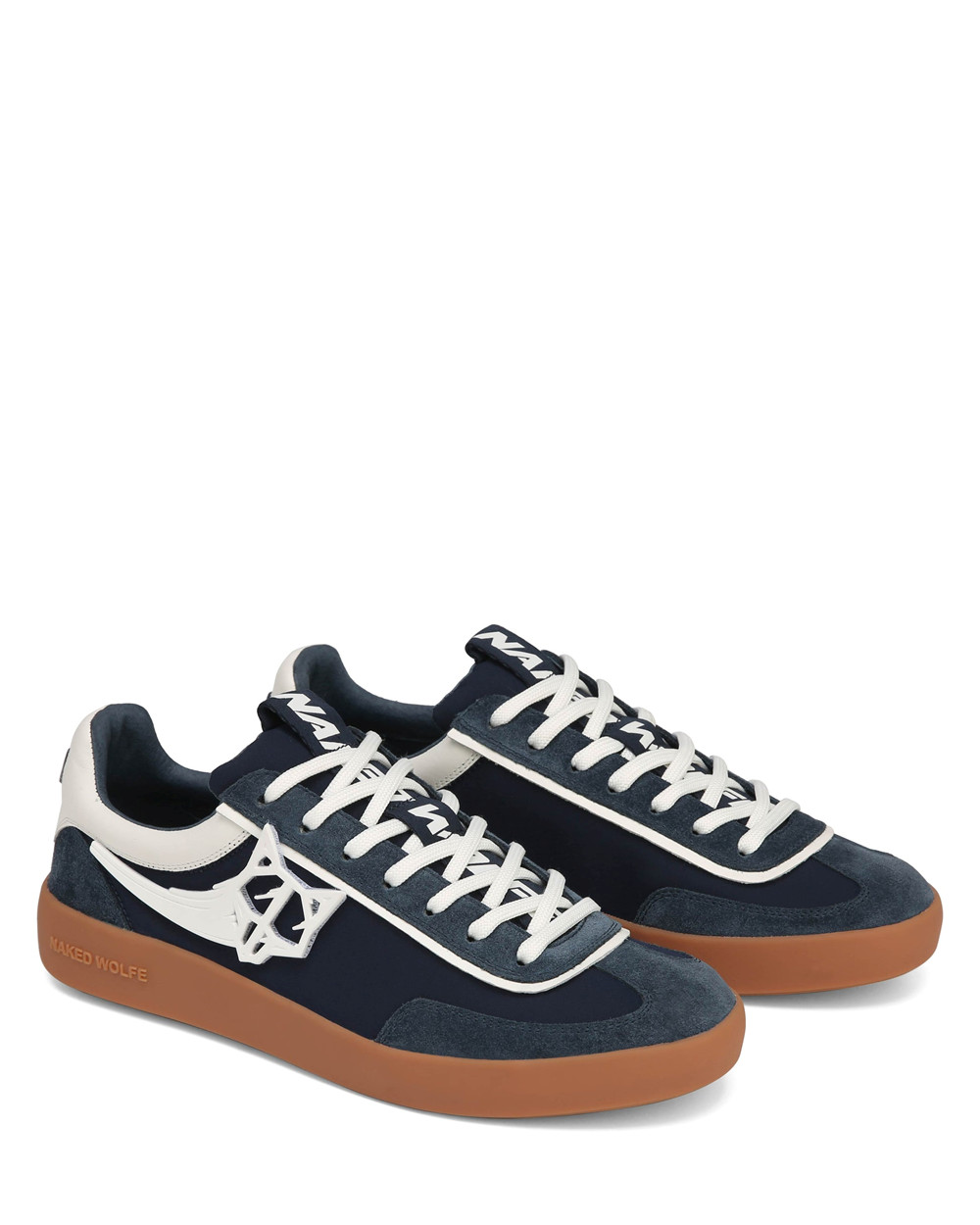 Naked Wolfe Palm Navy Nylon Sneakers | 2073-JXLCU