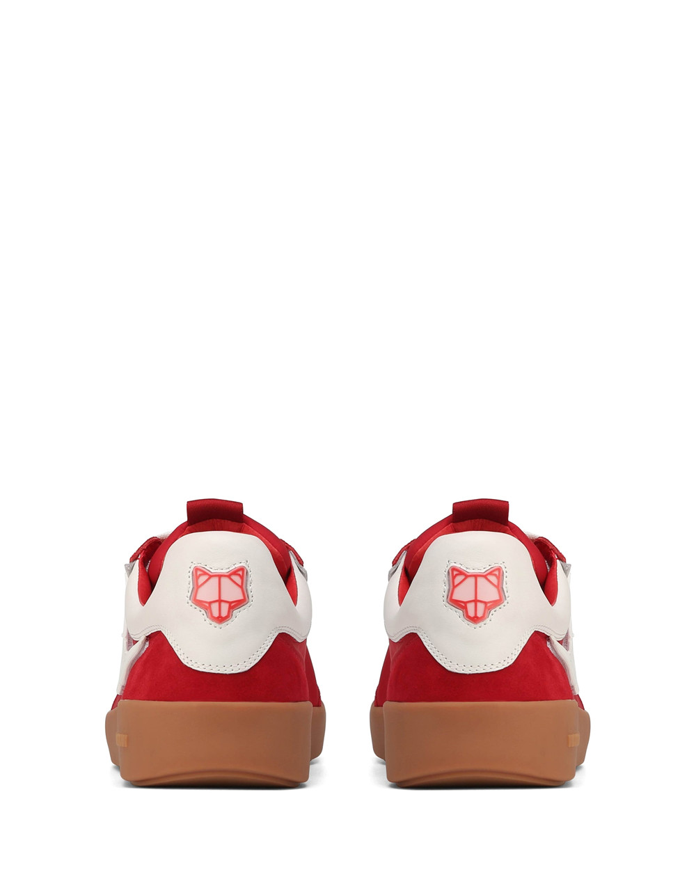 Naked Wolfe Palm Red Nylon Sneakers | 0184-IZEAK